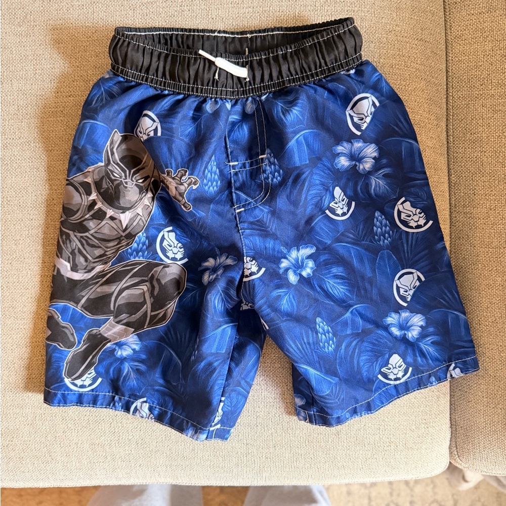 Marvel Kids Blue Black Panther Shorts